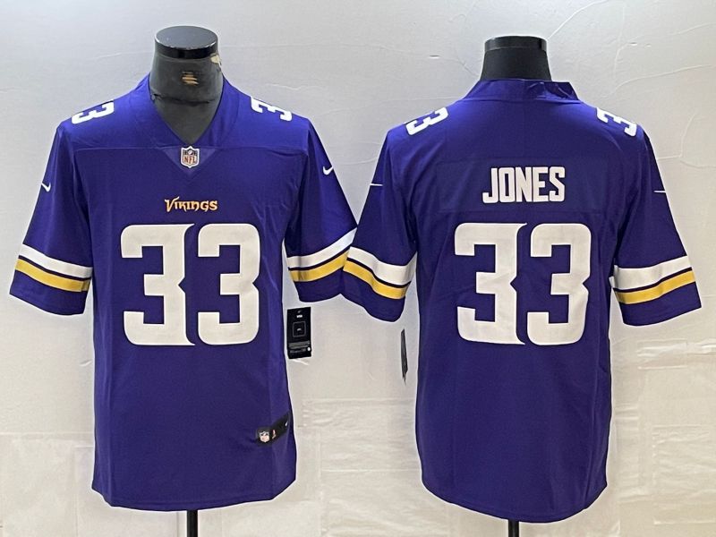 Men Minnesota Vikings 33 Jones Purple 2024 Nike Vapor Untouchable Limited NFL Jersey